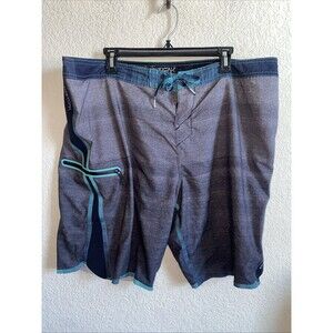 ONeill Board Swim Shorts Men 40 Superfreak Surf Beach Stretch Zip Pocket Gray